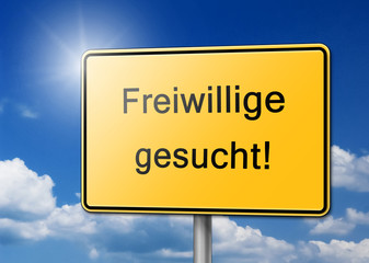 Freiwillige gesucht